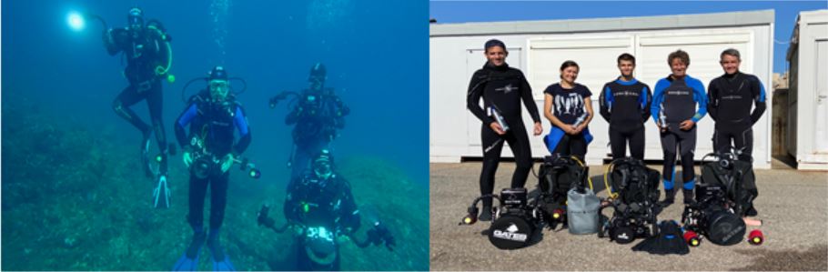 stage realisation vidéo sous-marine avec René Heuzey